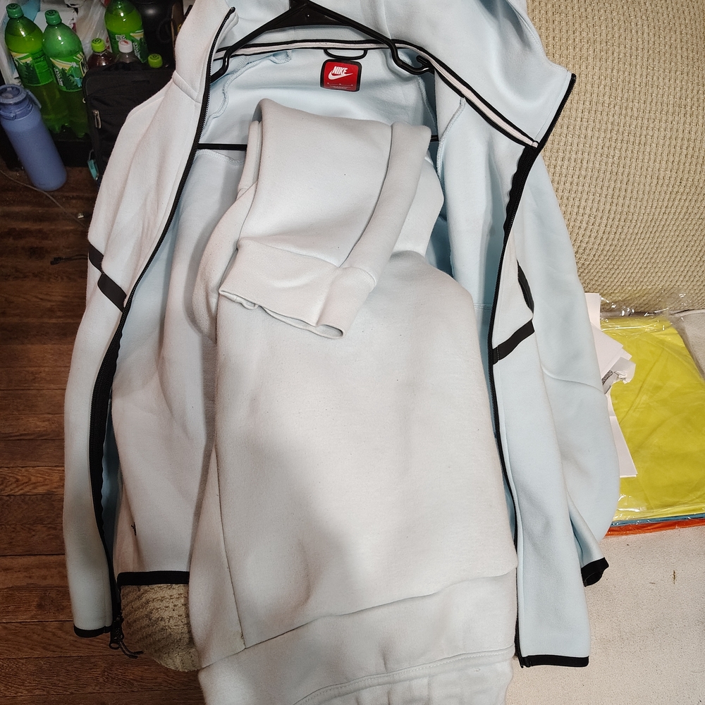 Nike Sky Blue Tracksuit with Black Trim